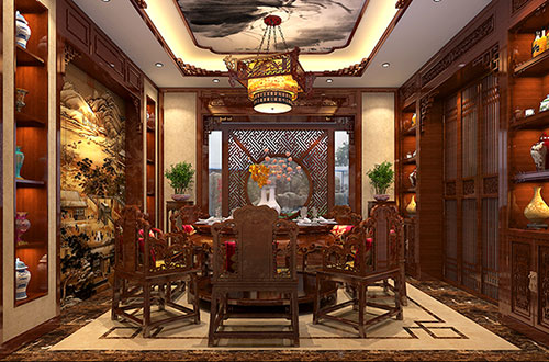 潮阳温馨雅致的古典中式家庭装修设计效果图